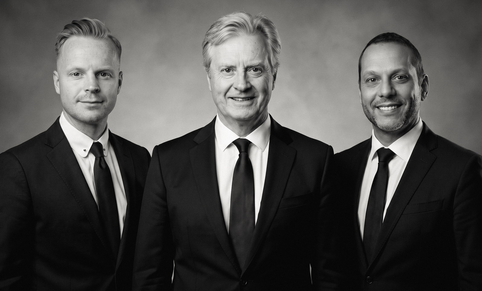 Lars, Tom og Eddy i Bang Regnskap